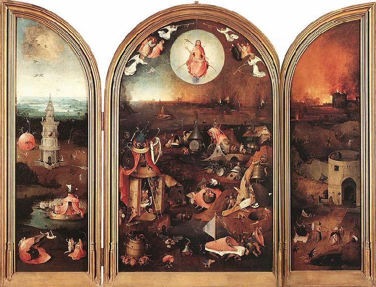 Hieronymus Bosch The Last Judgment oil painting image